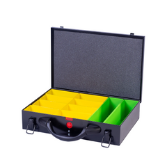 DJM Direct SBB.SS.63.10 Small Metal Organiser Compartment Storage System Case 63mm Black
