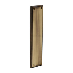 Heritage Brass V743-AT Brass Finger Push Repair Door Plate Cover 282mm x 63mm Antique Brass