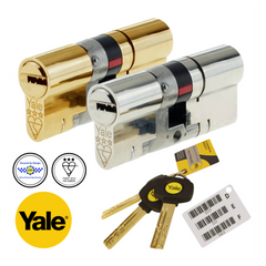 Yale Maximum Security Platinum 3 Star Euro Profile Double Cylinder Lock Anti Snap Bump uPVC Door Barrel