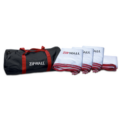 Zipwall ZFMP ZipFast Multi-Pack Zip Wall Dust Barrier Sheet Panels with Carry Bag