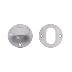 Zoo Hardware ZURNLT Replacement Oval Night Latch Thumbturn Release Lock Satin Chrome