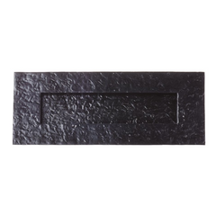 Zoo Hardware FF38 Foxcote Foundries Traditional Plain Letter Plate Cover 254mm x 102mm Black Antique