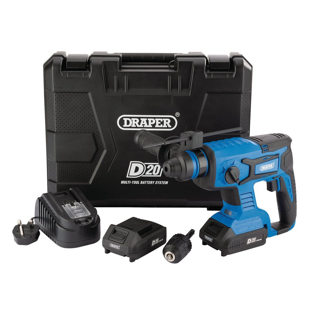 Draper D20 20V Brushless SDS+ Rotary Hammer Drill (00592) (Ex-Display)