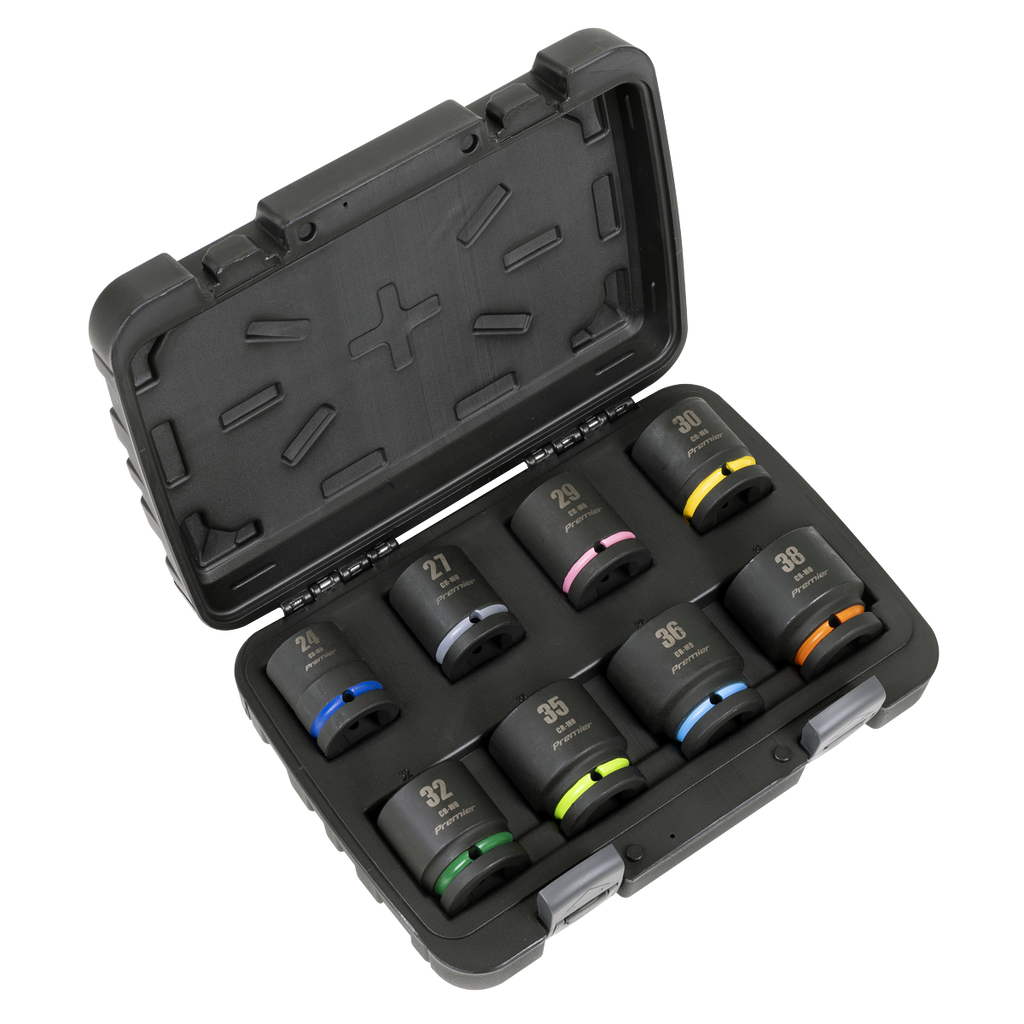 Premier Impact Socket Set 3/4"Sq Drive 8pc