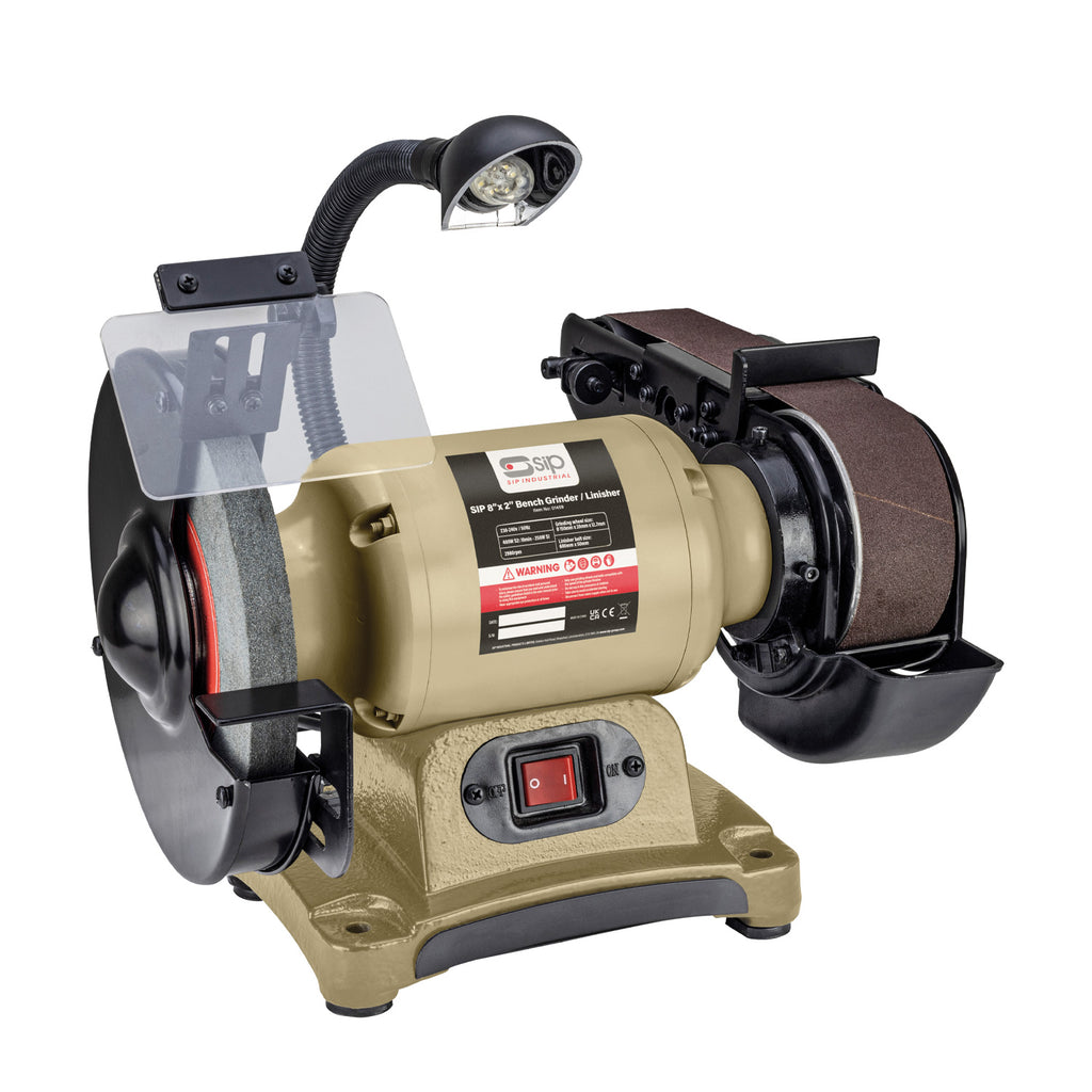 SIP Bench Grinder/Linisher, 200mm/50mm, 550W (01459)
