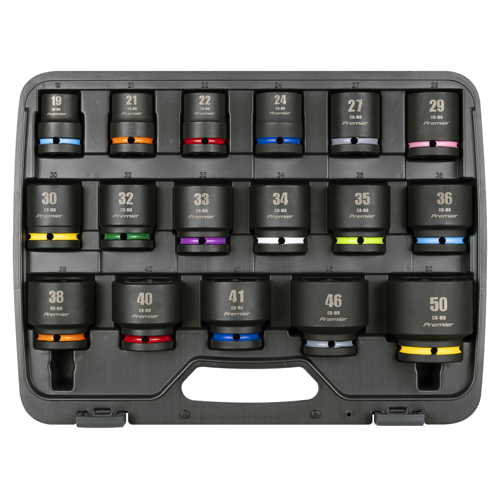 Premier Impact Socket Set 3/4"Sq Drive 17pc
