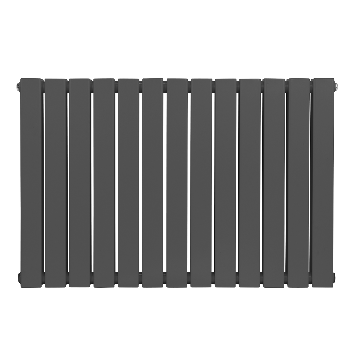 Baridi Horizontal Radiator Contemporary Double Flat Panel Design 600 x 910mm – Anthracite