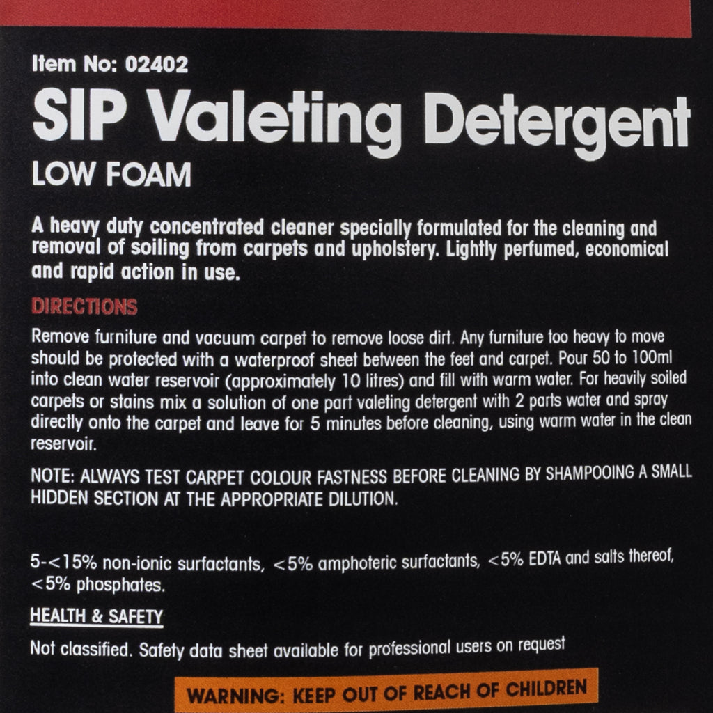 SIP 5ltr Valeting Detergent