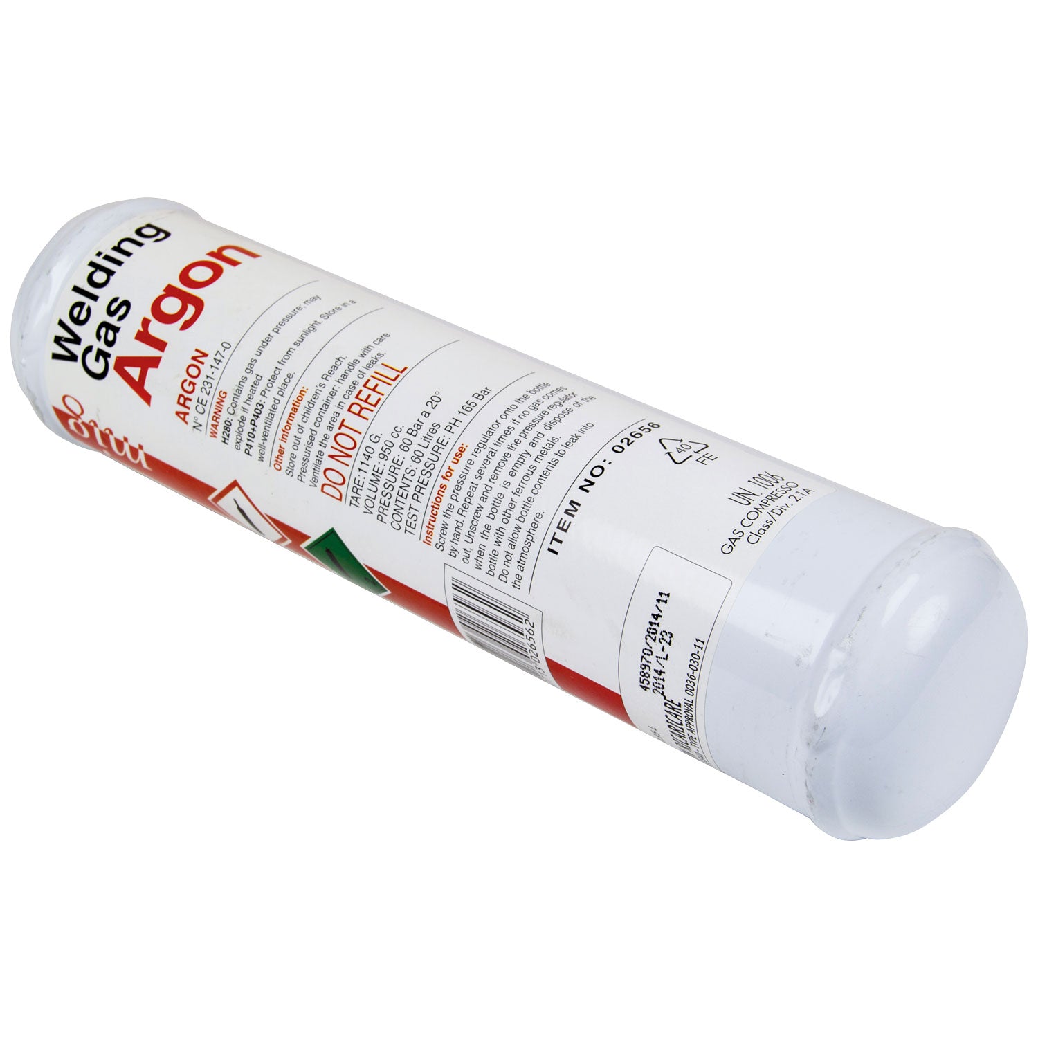 SIP 390g Disposable Argon Gas Bottle
