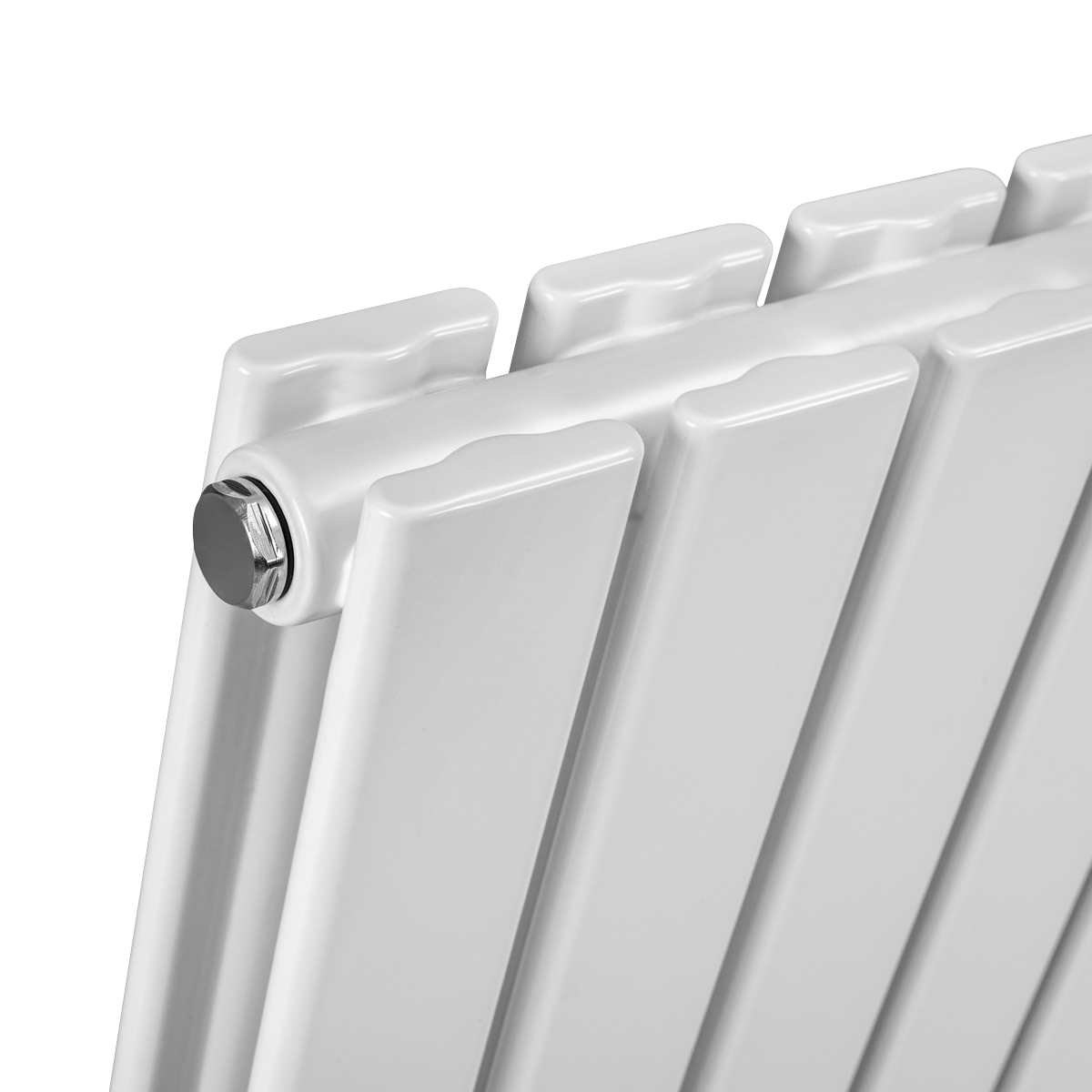 Baridi Horizontal Radiator Contemporary Double Flat Panel Design 600 x 1190mm – White