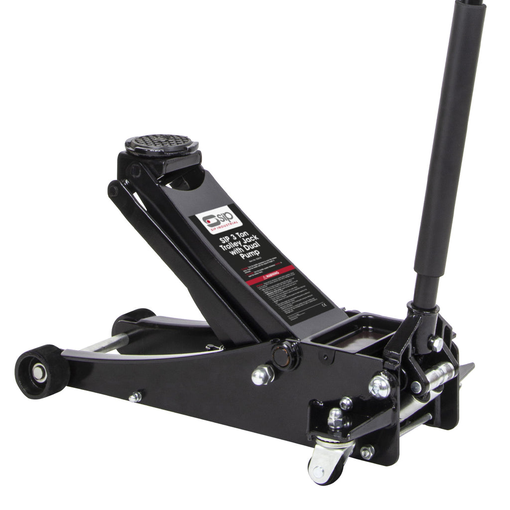 SIP Low Profile Trolley Jack with Quick Lift, 3 Tonne (03633)