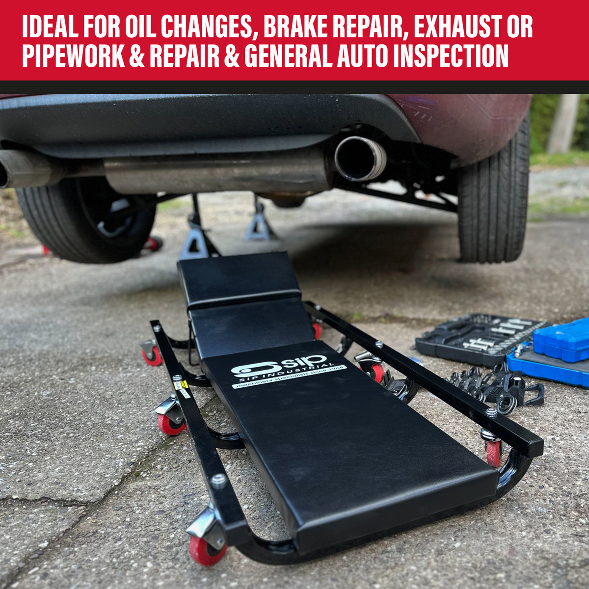 SIP Adjustable Mechanic Car Creeper
