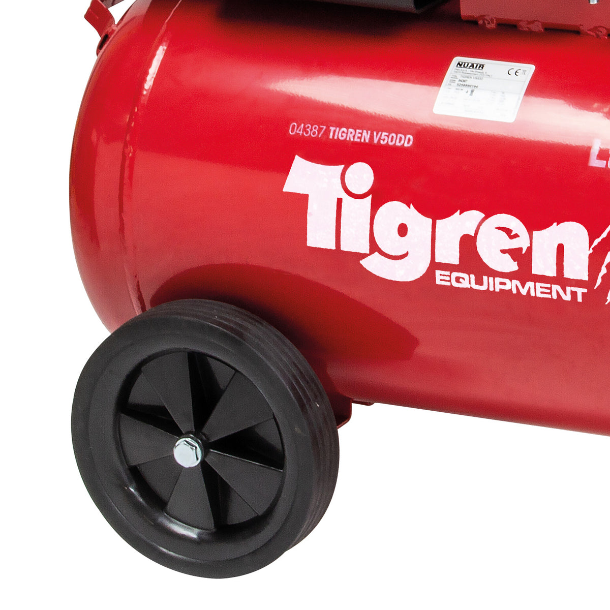 TIGREN V50DD 50L Direct Drive Air Compressor with Wheels, 3hp (04387)