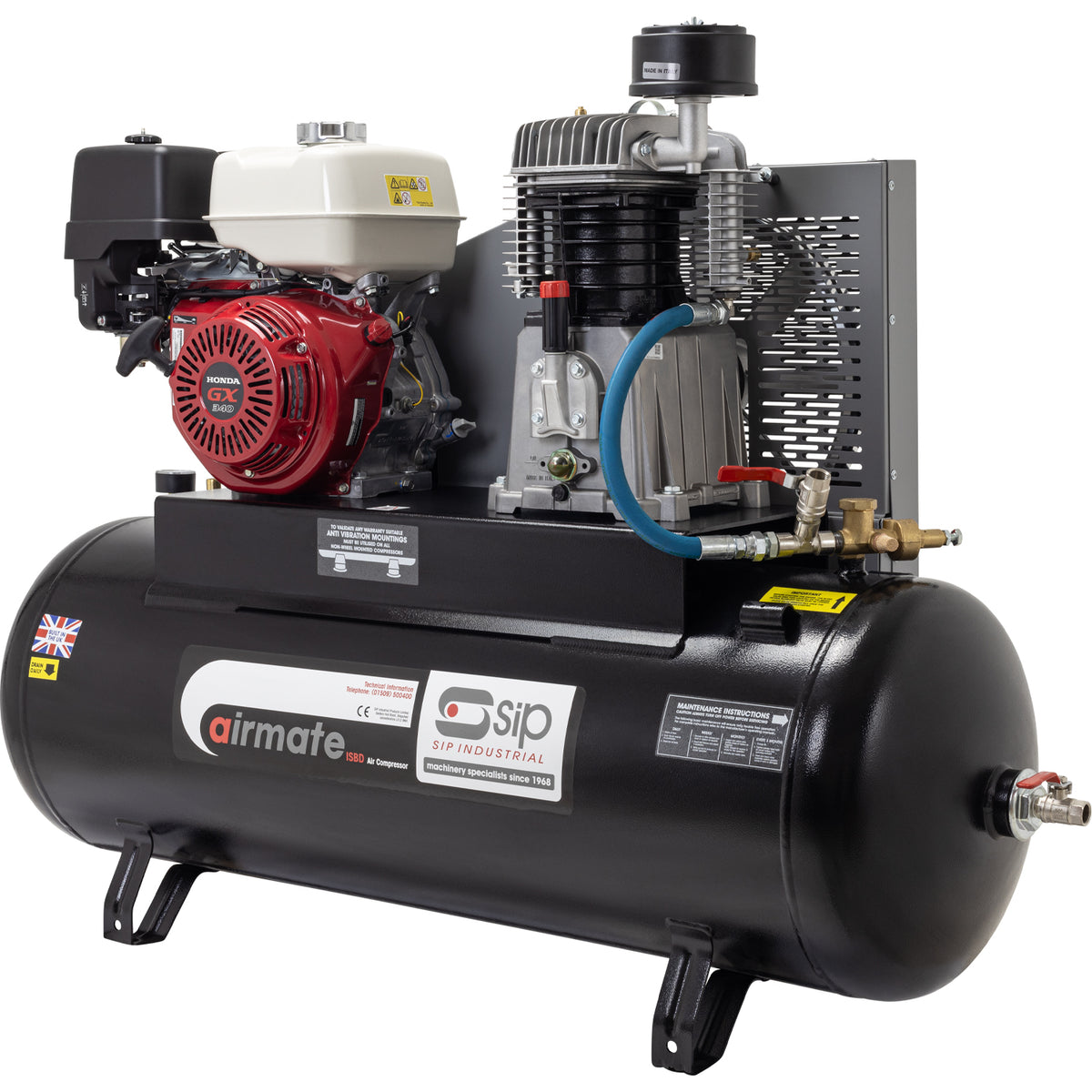 SIP ISHP11/200 Industrial Petrol Compressor