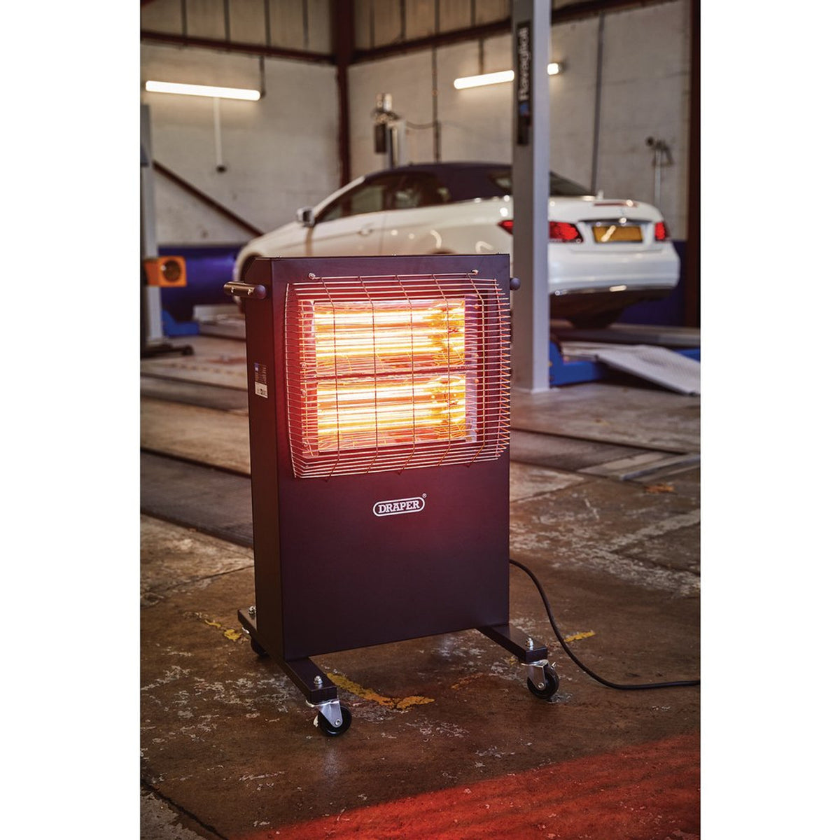 Draper Infrared Cabinet Heater, 1400/2800W (04745) (Ex-Display)