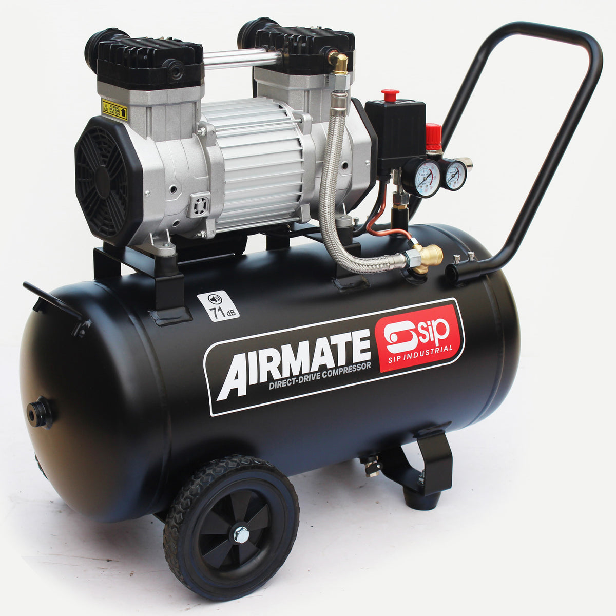 SIP AIRMATE DD 50L Low Noise Oil-Free Direct Drive Compressor, 3hp (05480) (Ex-Show)