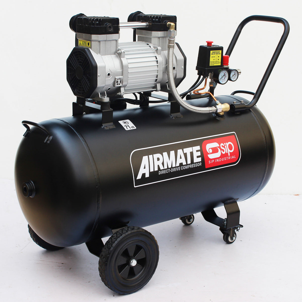 SIP AIRMATE DD 100L Low Noise Oil-Free Direct Drive Compressor, 3hp (05481) (Ex-Show)