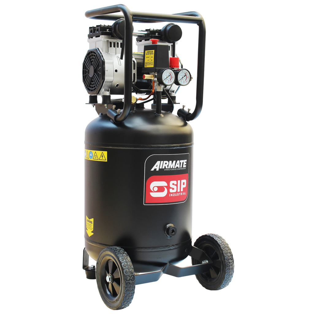 SIP DD 2hp 50ltr Low Noise Oil-Free Vertical Direct Drive Compressor