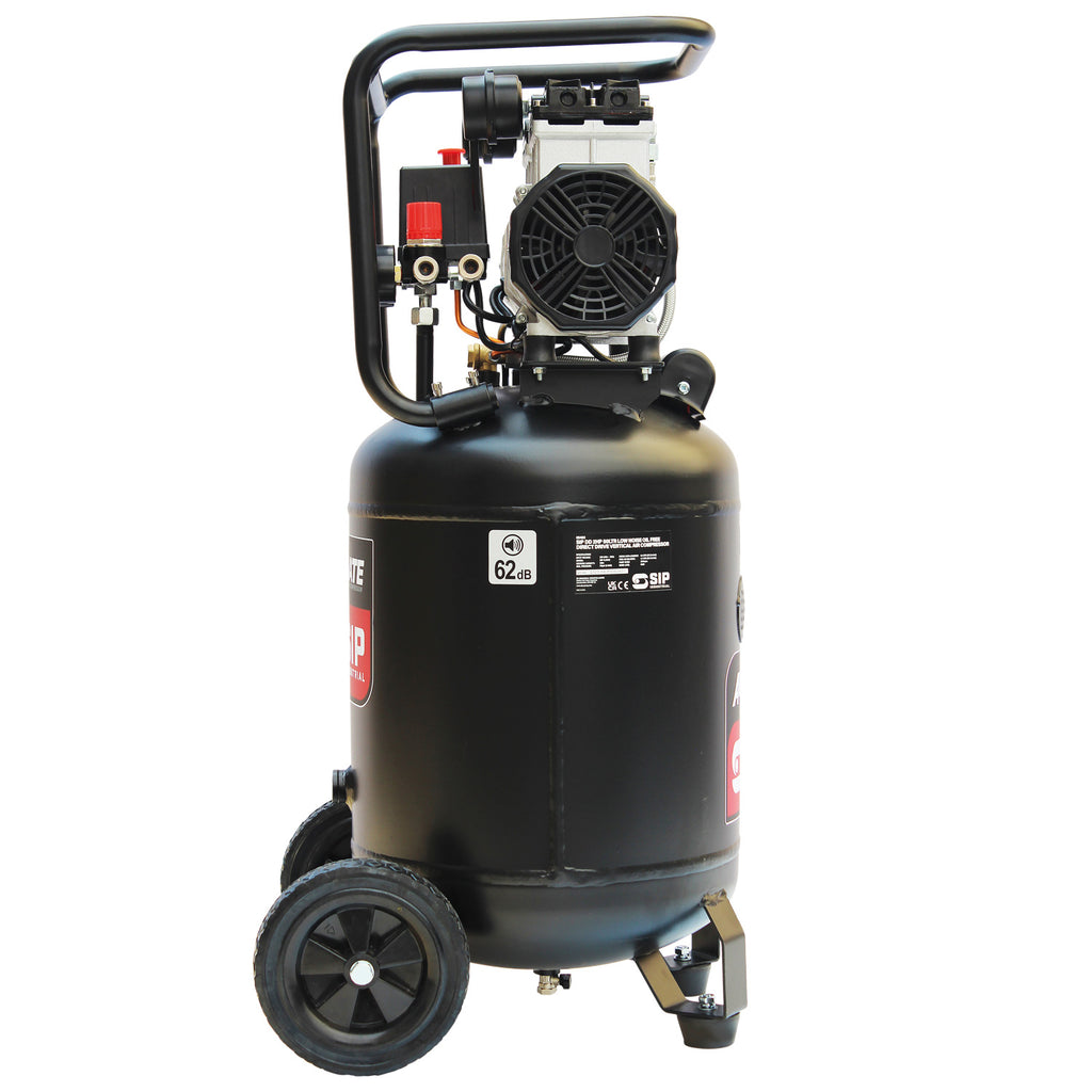 SIP AIRMATE DD 50L Low Noise Oil-Free Vertical Direct Drive Compressor, 2hp (05483)