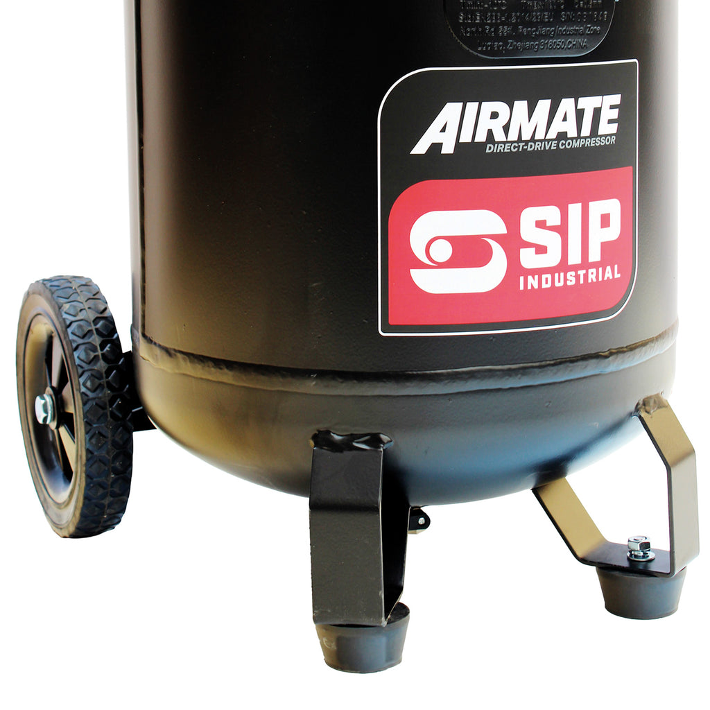 SIP AIRMATE DD 50L Low Noise Oil-Free Vertical Direct Drive Compressor, 2hp (05483)