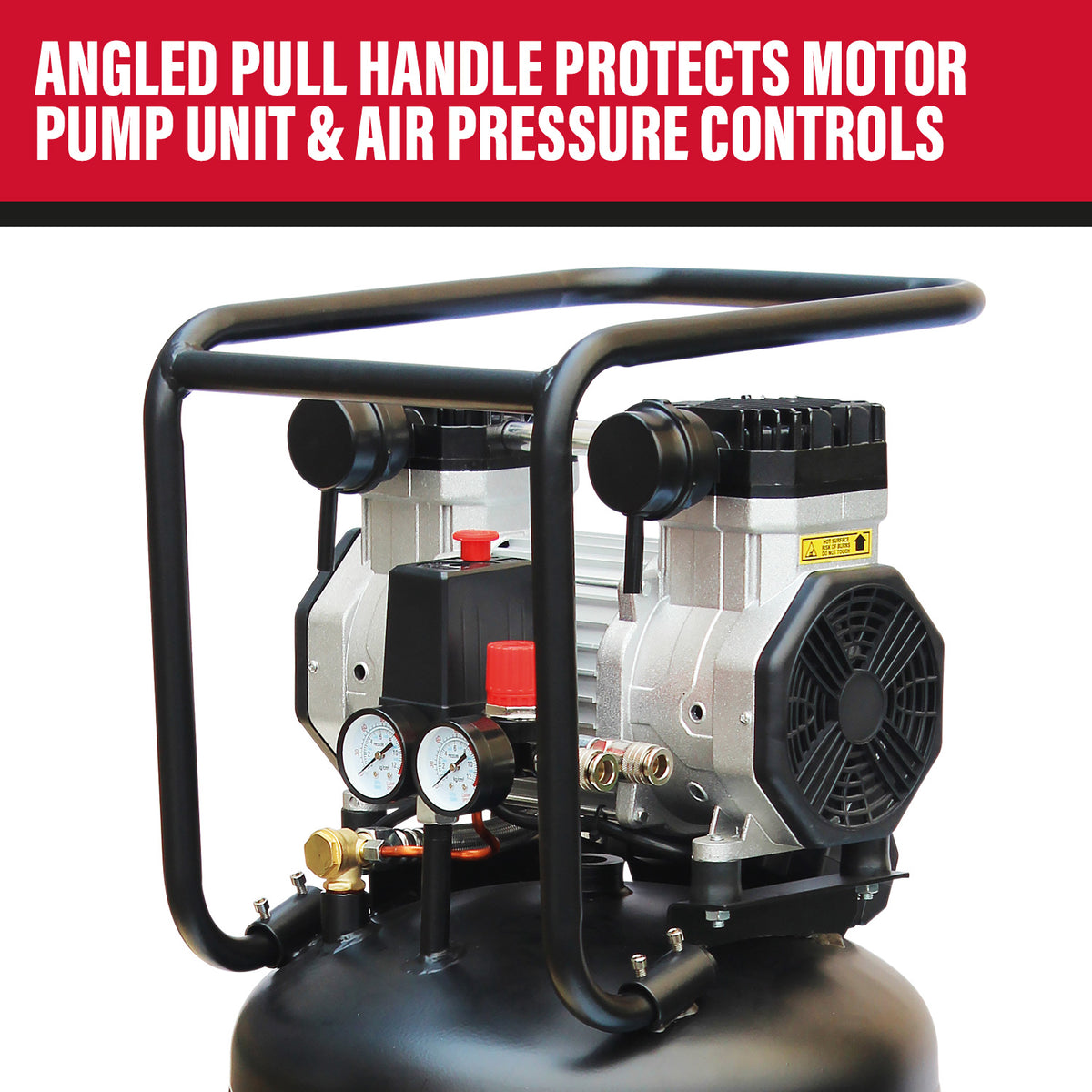 SIP AIRMATE DD 100L Low Noise Oil-Free Vertical Direct Drive Compressor, 3hp (05484)