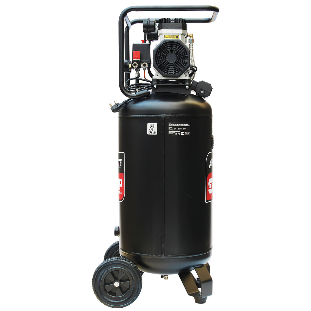 SIP AIRMATE DD 100L Low Noise Oil-Free Vertical Direct Drive Compressor, 3hp (05484)