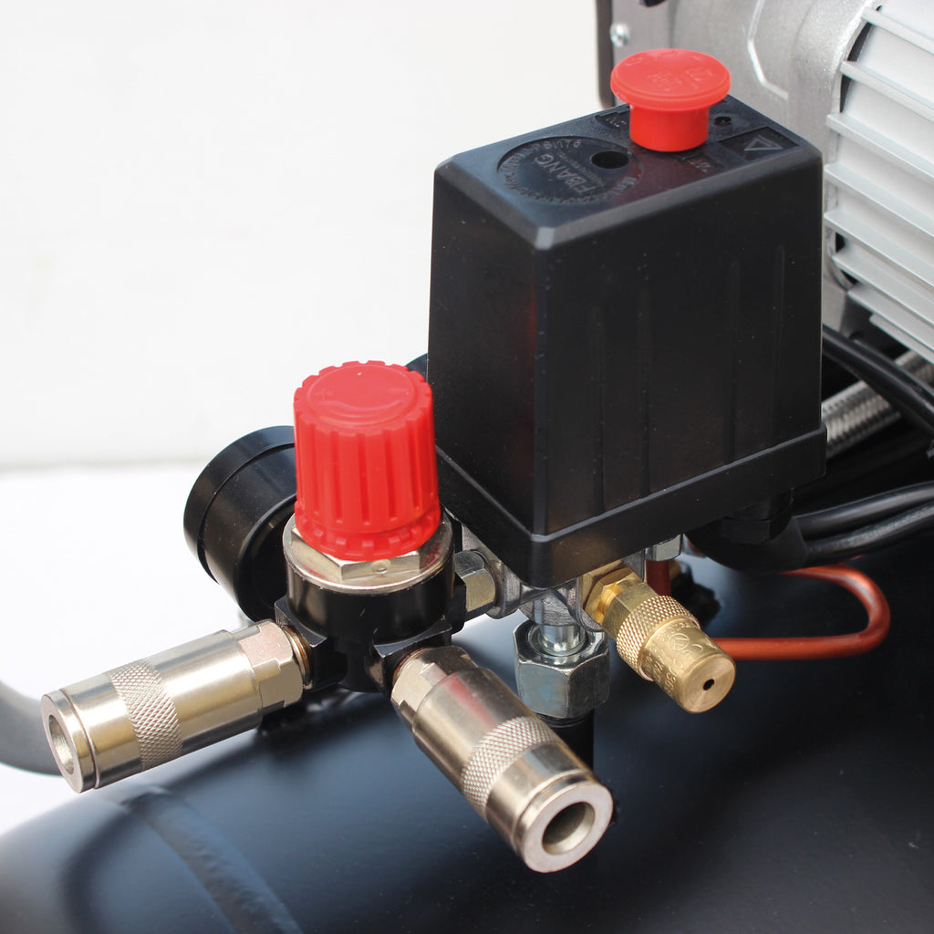 SIP QT AIR DD 24L Ultra Low Noise Oil-Free Direct Drive Air Compressor, 1.5hp (05491)