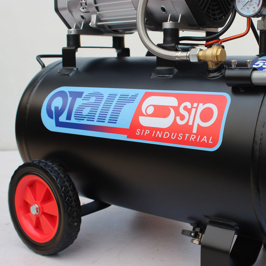 SIP QT AIR DD 50L Ultra Low Noise Oil-Free Direct Drive Air Compressor, 1.5hp (05492)