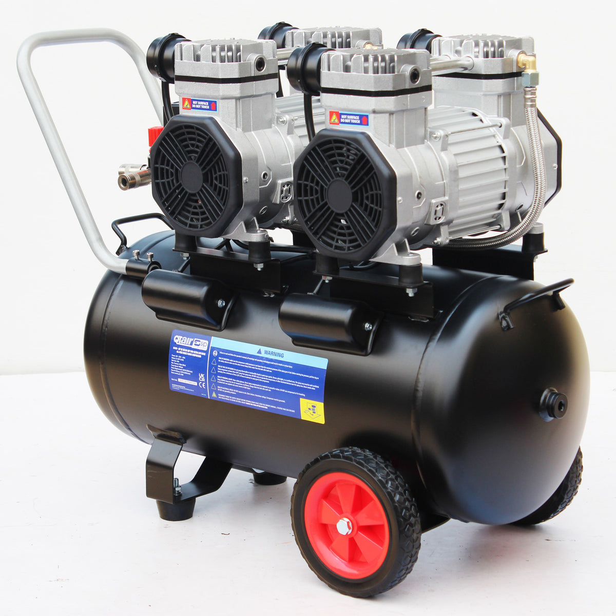 SIP QT AIR DD 50L Ultra Low Noise Oil-Free Direct Drive Air Compressor, 3hp (05493)