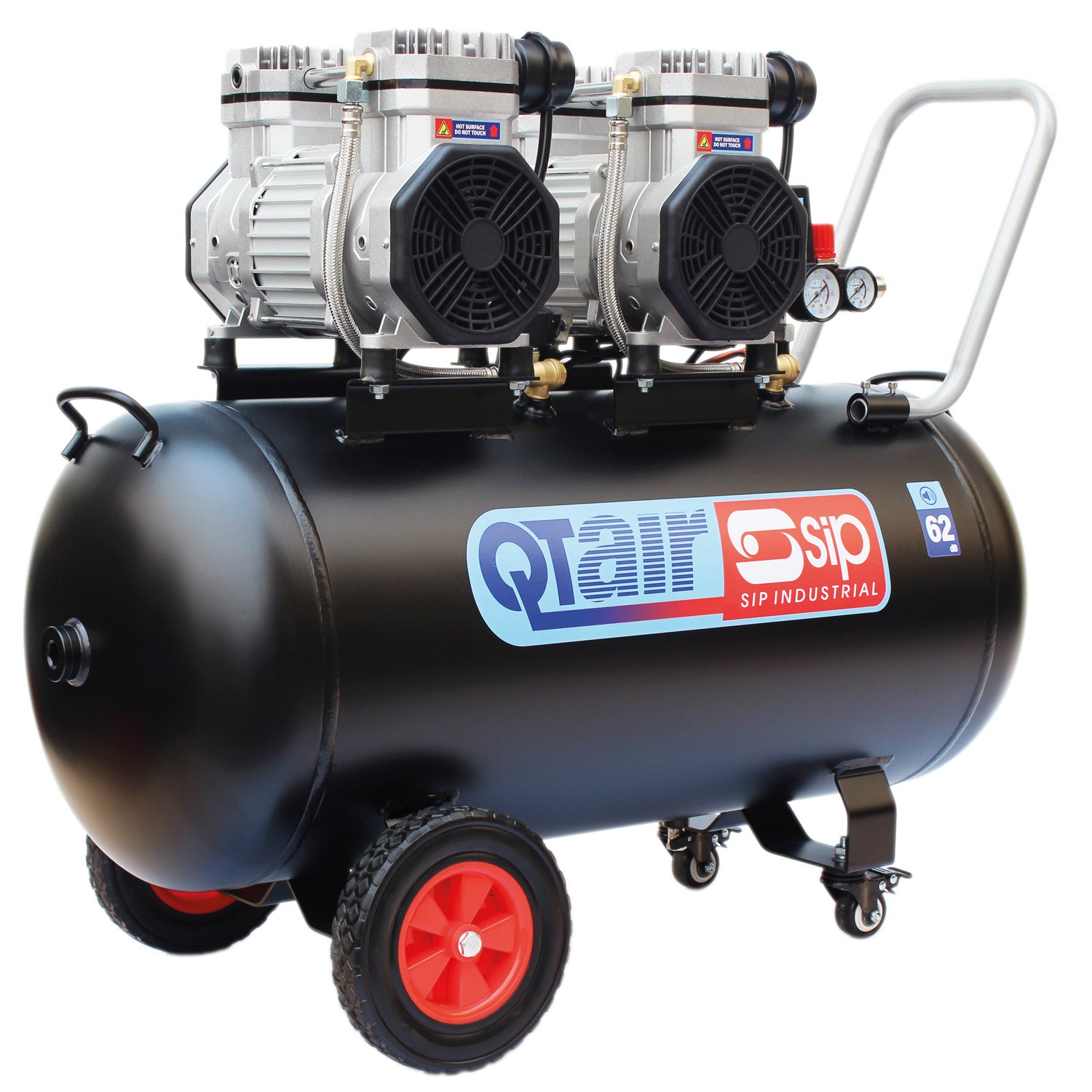 SIP QT AIR DD 3hp 100ltr Ultra Low Noise Oil-Free Direct Drive Compressor