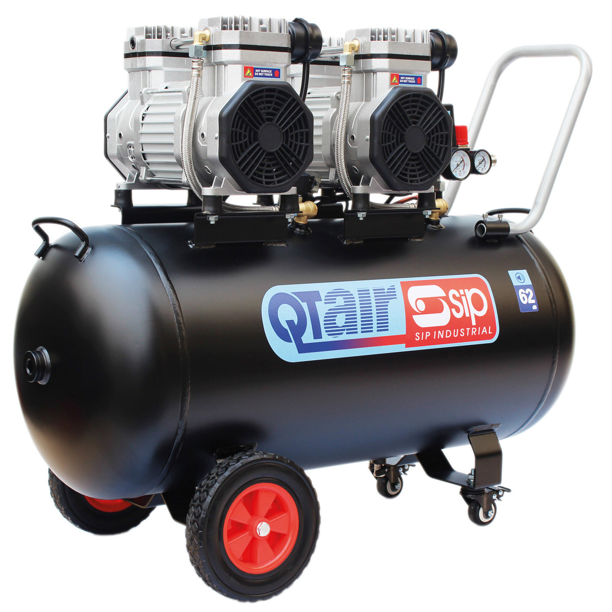 SIP QT AIR DD 3hp 100ltr Ultra Low Noise Oil-Free Direct Drive Compressor