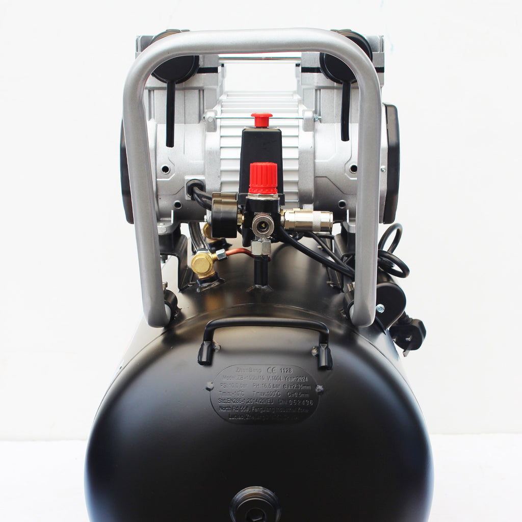SIP QT AIR DD 100L Ultra Low Noise Oil-Free Direct Drive Air Compressor, 3hp (05494) (Re-Box)