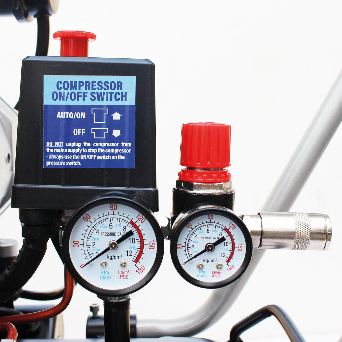 SIP QT AIR DD 100L Ultra Low Noise Oil-Free Direct Drive Air Compressor, 3hp (05494) (Re-Box)