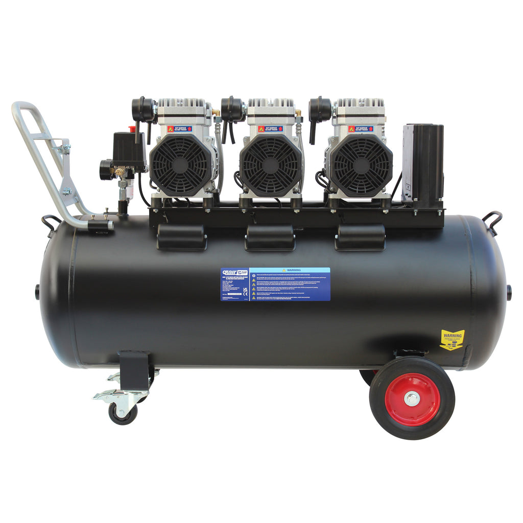 SIP QT AIR DD 150L Ultra Low Noise Oil-Free Direct Drive Air Compressor, 4.5hp (05497) (Re-Box)