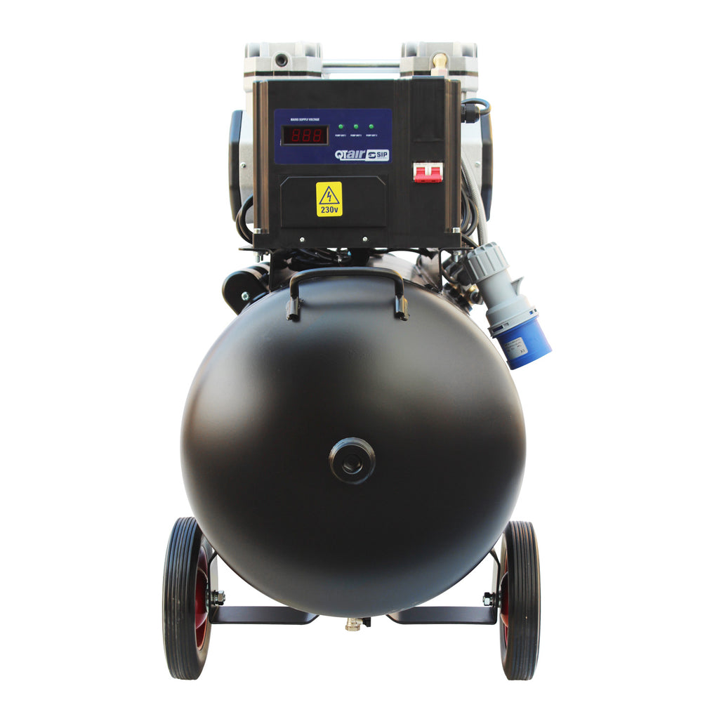 SIP QT AIR DD 150L Ultra Low Noise Oil-Free Direct Drive Air Compressor, 4.5hp (05497) (Re-Box)