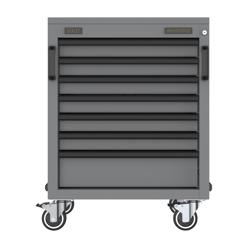 Superline PRO® Black Edition Modular Mobile Cabinet 7 Drawer 646mm (APMS37BE)