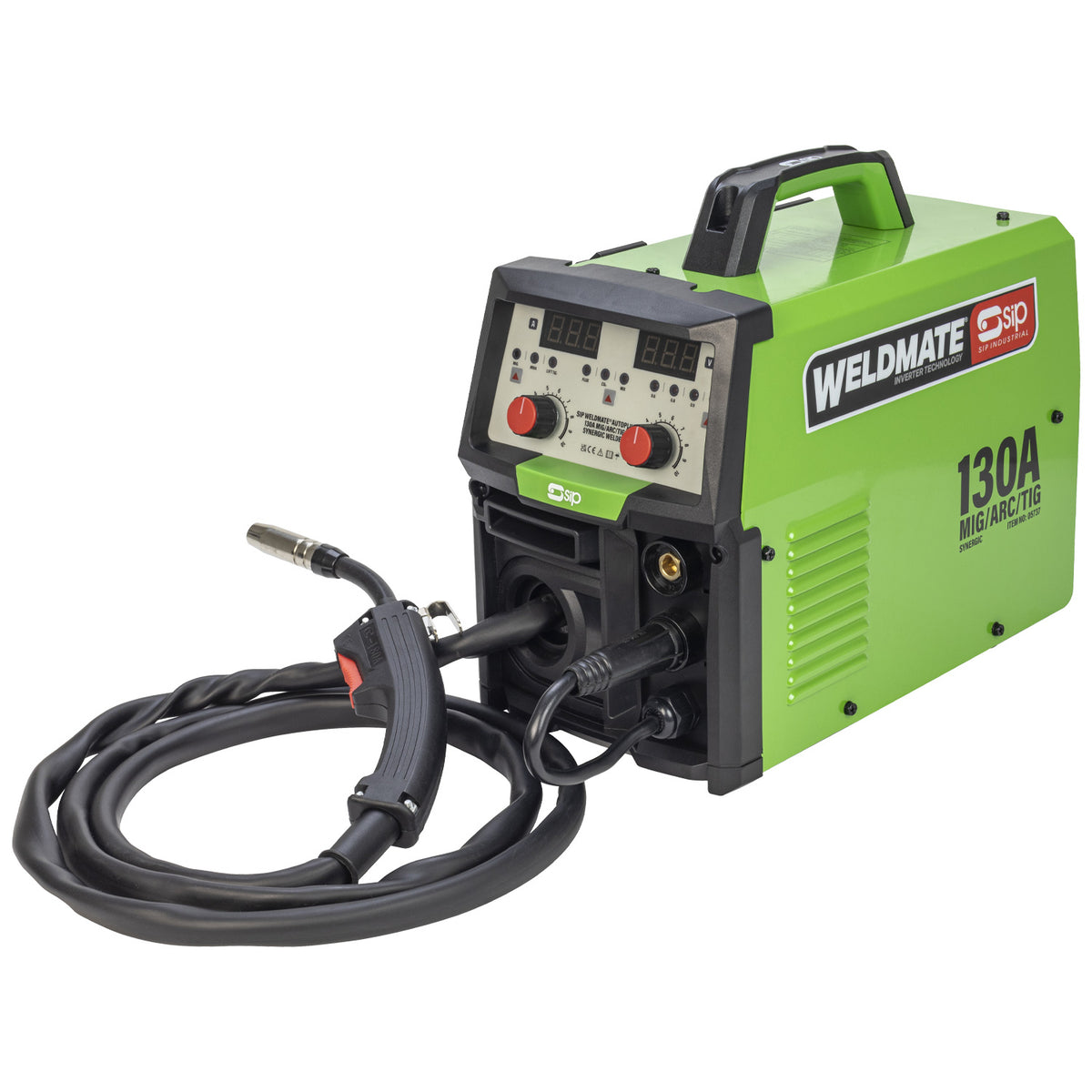 SIP WELDMATE® AUTOPLUS 130A MIG/ARC/TIG Synergic Inverter Welder with Cart Package