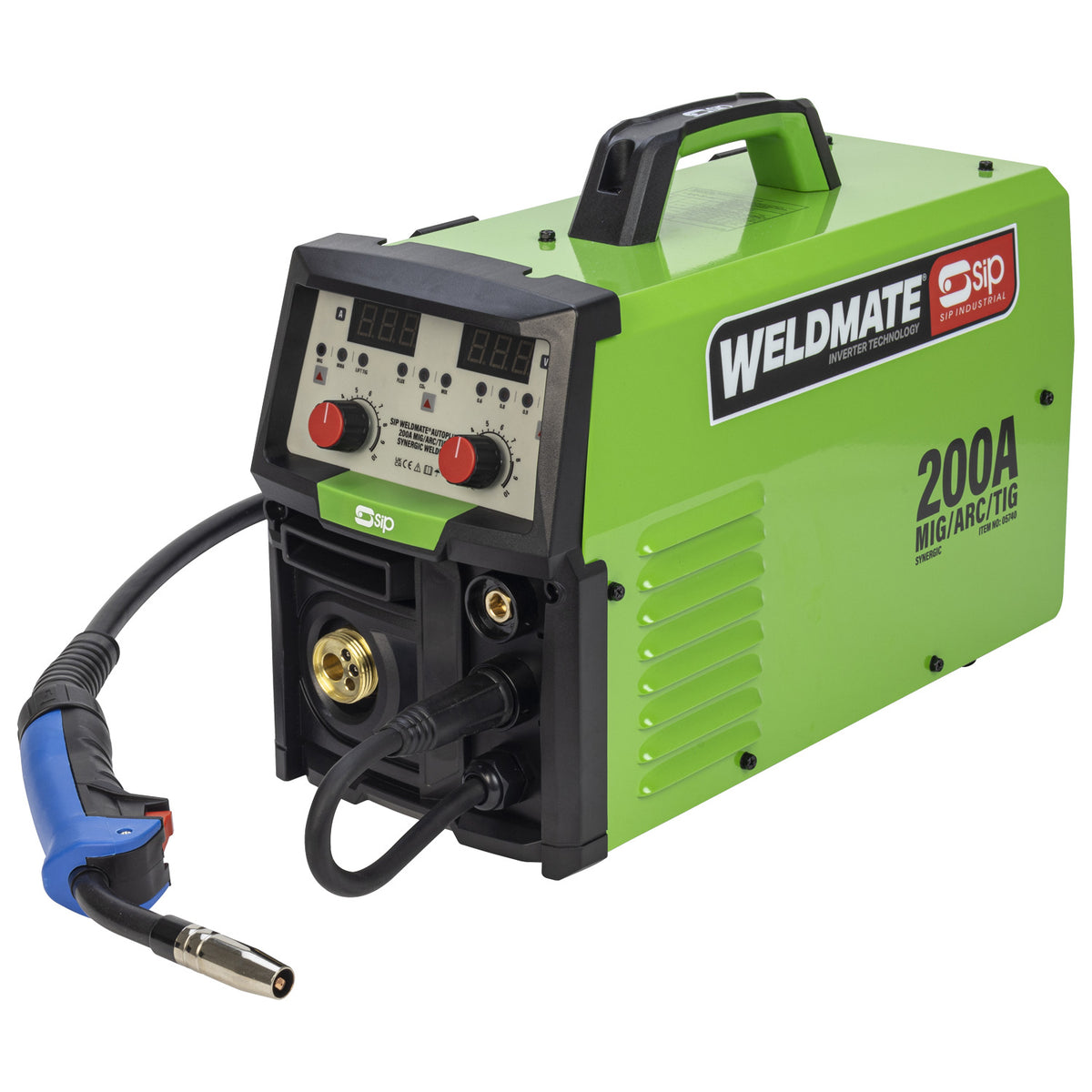 SIP WELDMATE® AUTOPLUS 200A MIG/ARC/TIG Synergic Inverter Welder with Cart Package