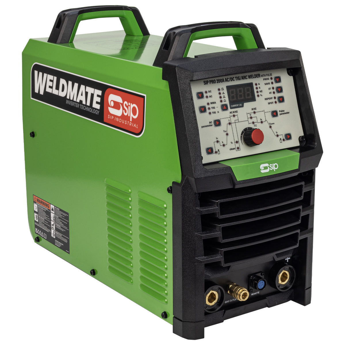 SIP WELDMATE® PRO 200A AC/DC TIG/ARC Inverter Welder with Pulse