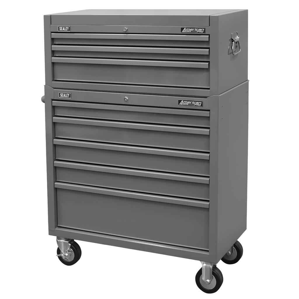 American PRO® Rollcab 5 Drawer & Topchest 3 Drawer Combination Grey (AP11GCOMBO1)
