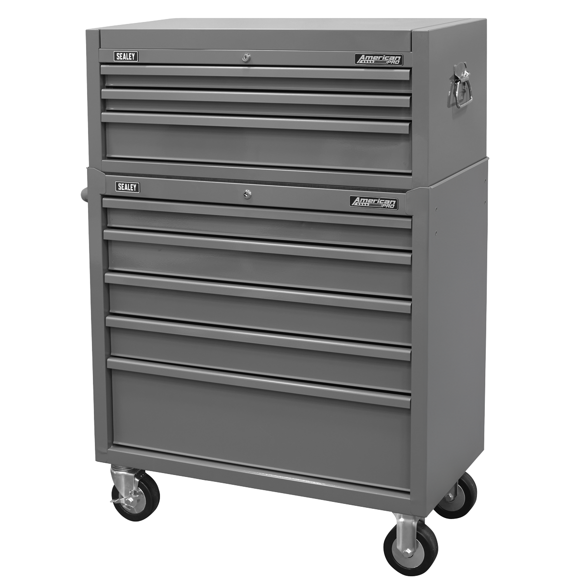 American PRO® Rollcab 5 Drawer & Topchest 3 Drawer Combination Grey (AP11GCOMBO1)