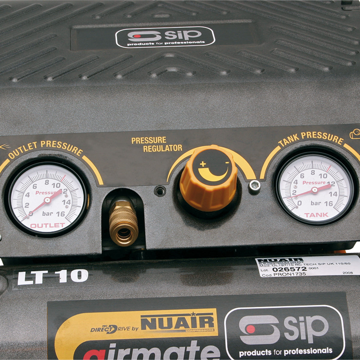 SIP AIRMATE OL197/10RC 10L Direct Drive Compressor, 1.5hp 110V (06256)