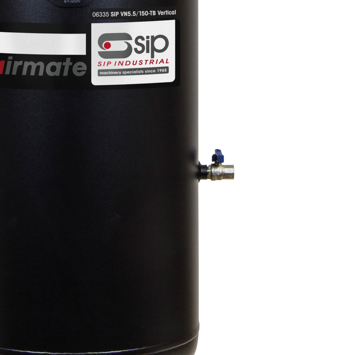 SIP AIRMATE VN5.5/150-TB 150L Vertical Belt Drive Air Compressor, 5.5hp (06335)