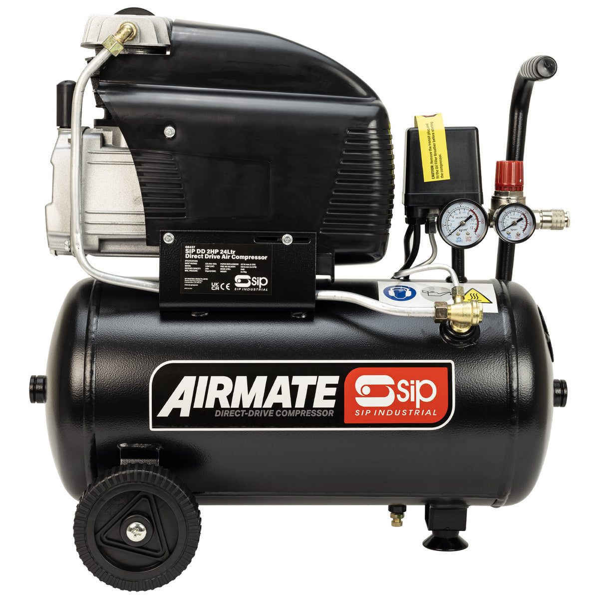 SIP AIRMATE DD 24L Direct Drive Air Compressor, 2hp (06457)