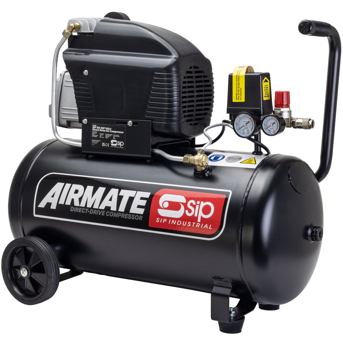 SIP AIRMATE DD 50L Direct Drive Air Compressor, 2hp (06459)