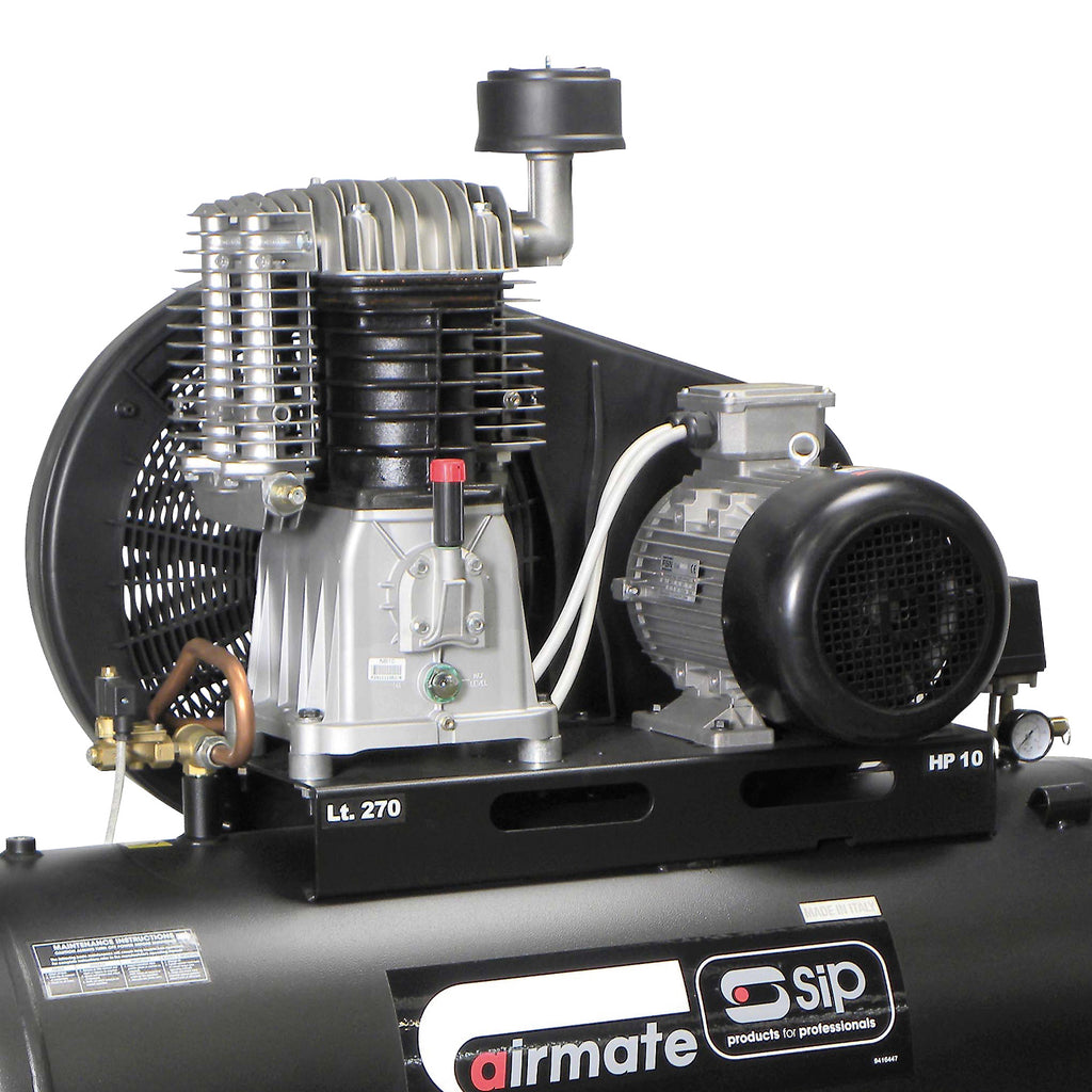 SIP AIRMATE TN10/270 270L Belt Drive Air Compressor, 10hp (06587)