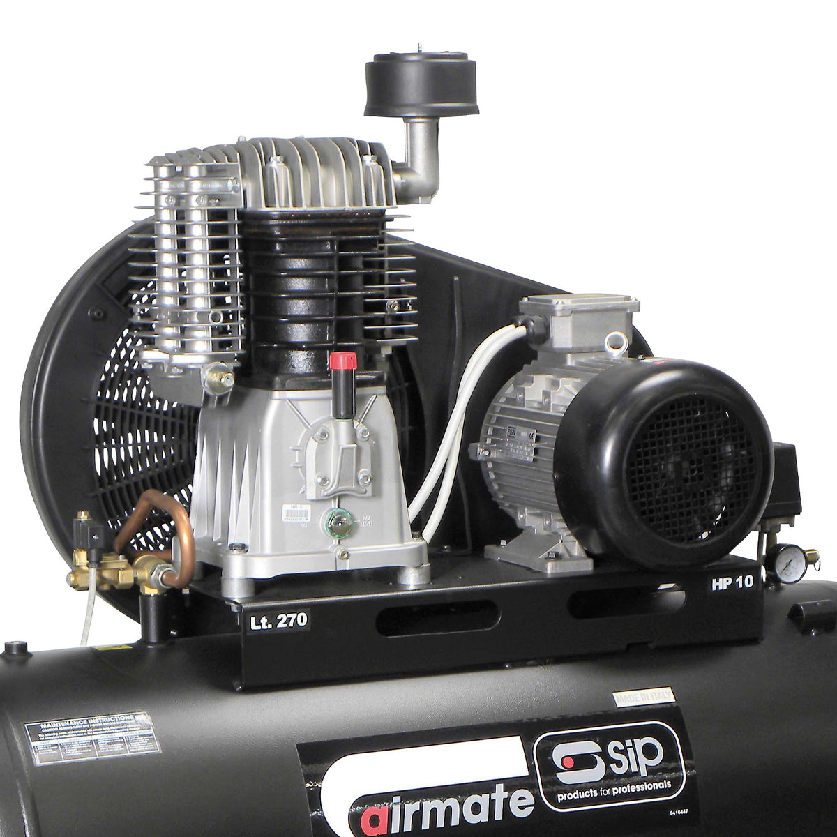 SIP AIRMATE TN10/270 270L Belt Drive Air Compressor, 10hp (06587)
