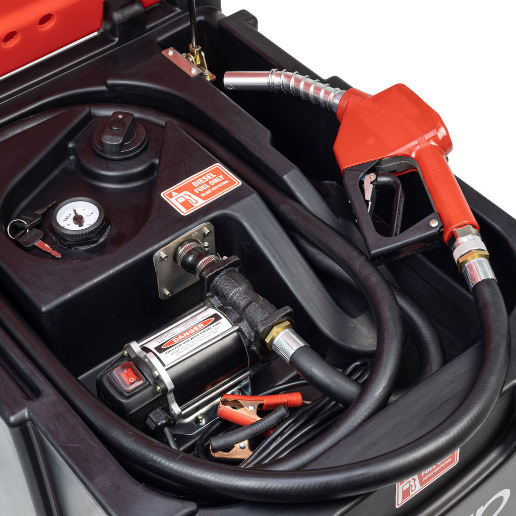 SIP 200ltr Portable Diesel Tank with High-Flow 12v Transfer Pump