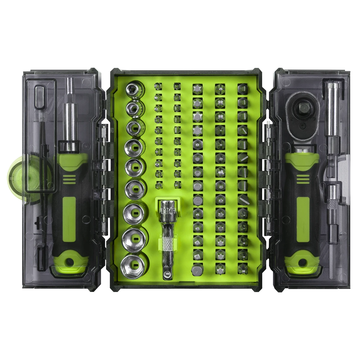 Siegen Socket & Bit Set 1/4"Sq Drive 78pc (S01336)