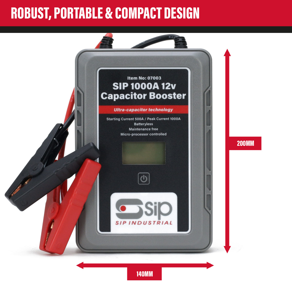 SIP 1000A 12v Capacitor Booster